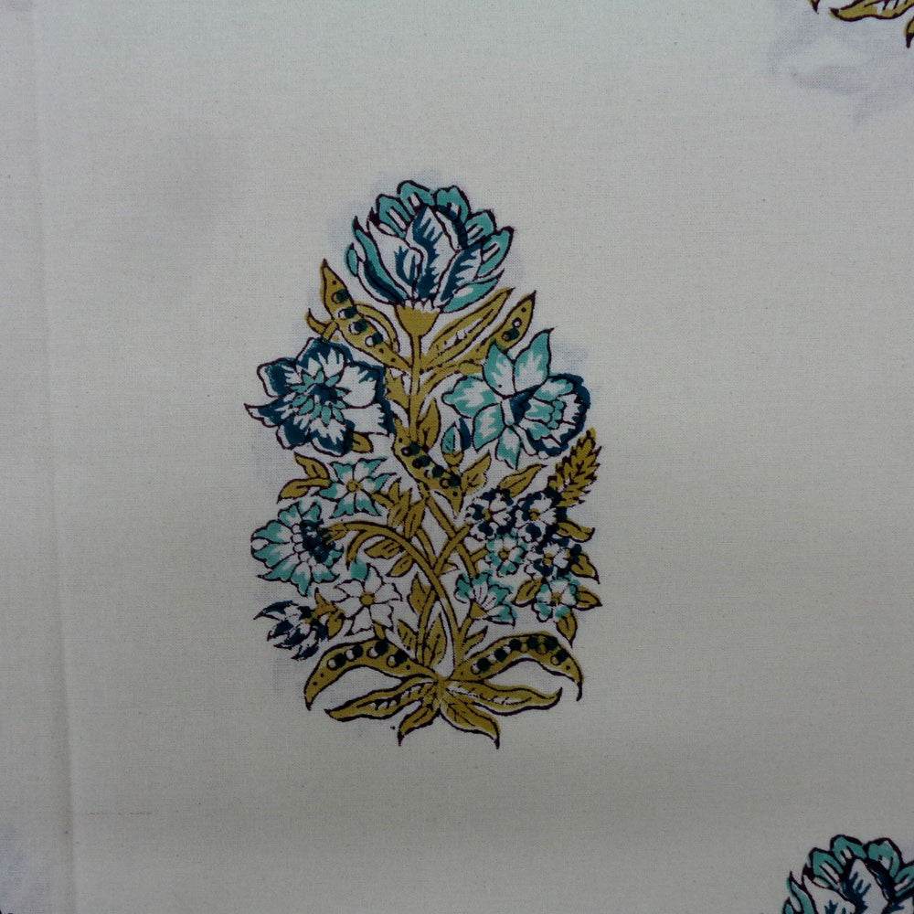 Wood Block Printed Handmade Tablecloth 150x220 cms | 909820