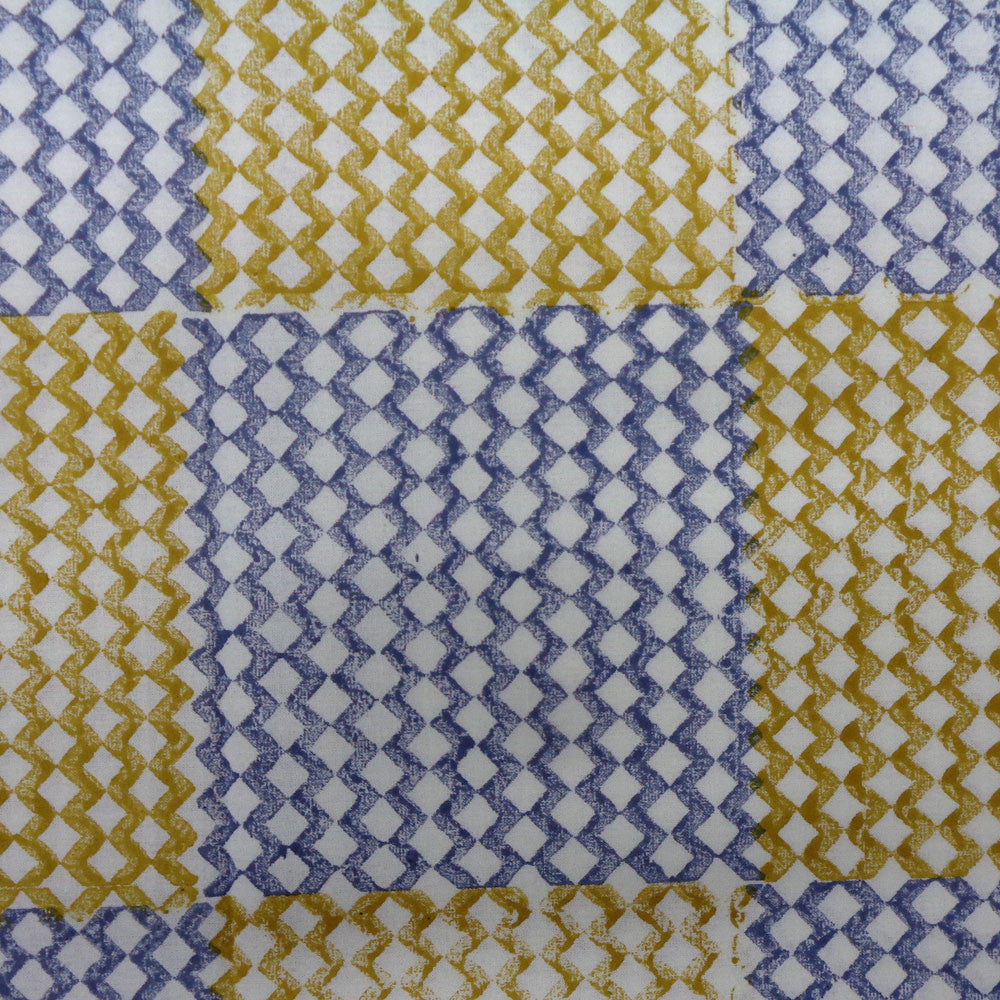 Wood Block Printed Handmade Tablecloth 150x220 cms | 909874